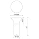 Kuzco - Kingsbury 19" Exterior Bollard - Lights Canada