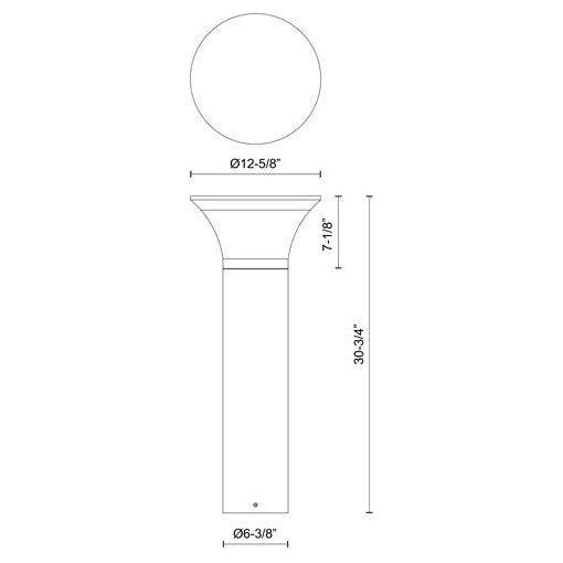 Kuzco - Kingsbury 31" Exterior Bollard - Lights Canada