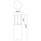 Kuzco - Alden 20" Exterior Bollard - Lights Canada