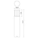 Kuzco - Alden 31" Exterior Bollard - Lights Canada
