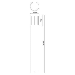 Kuzco - Alden 41" Exterior Bollard - Lights Canada