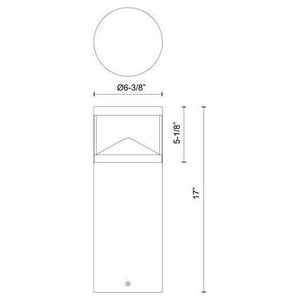 Kuzco - Glen 17" Exterior Bollard - Lights Canada