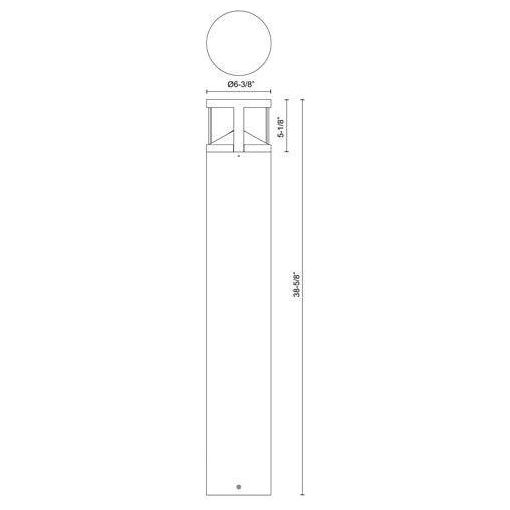 Kuzco - Dover 39" Exterior Bollard - Lights Canada