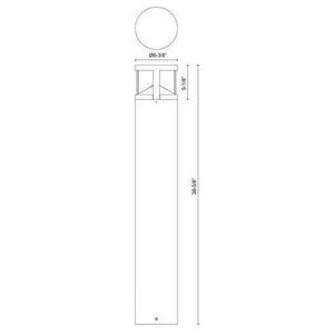 Kuzco - Dover 39" Exterior Bollard - Lights Canada