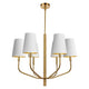 Dainolite - Eleanor 6-Light Chandelier - Lights Canada