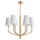 Dainolite - Eleanor 6-Light Chandelier - Lights Canada