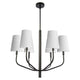 Dainolite - Eleanor 6-Light Chandelier - Lights Canada
