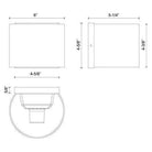 Kuzco - Rene 6" Exterior Wall - Lights Canada