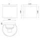 Kuzco - Rene 6" Exterior Wall - Lights Canada