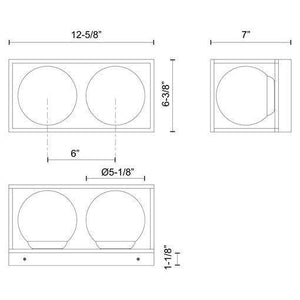 Alora Mood - Amelia 2-Light 13" Exterior Wall - Lights Canada