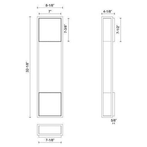 Kuzco - Vail 32" Exterior Wall - Lights Canada