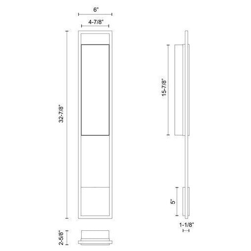 Kuzco - Aspen 33" Exterior Wall - Lights Canada