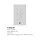 Modern Forms - 6-Speed Bluetooth Ceiling Fan Wall Control with Single Pole Wallplate - Lights Canada