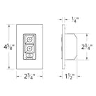 Modern Forms - 6-Speed RF Ceiling Fan Wall Control with Single Pole Wallplate - Lights Canada