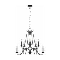 Boughton 10-Light Chandelier (with Bulbs)