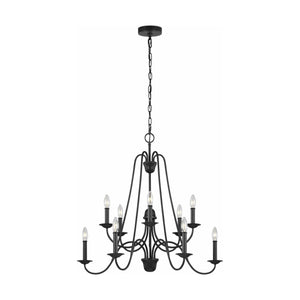 Generation Lighting - Boughton 10-Light Chandelier (with Bulbs) - Lights Canada