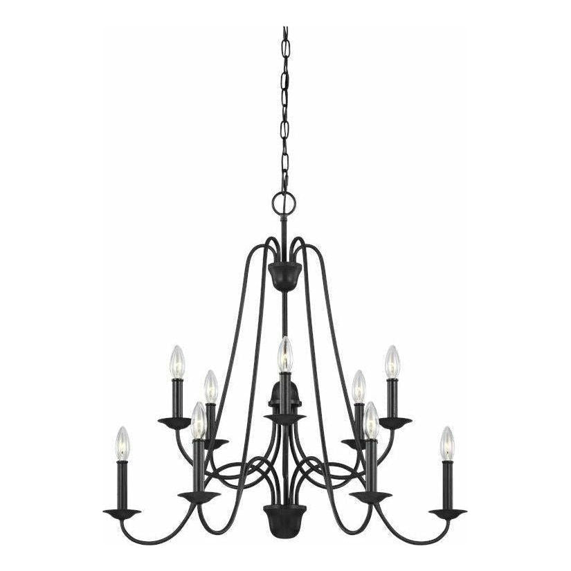Generation Lighting - Boughton 10-Light Chandelier (with Bulbs) - Lights Canada