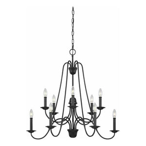 Generation Lighting - Boughton 10-Light Chandelier (with Bulbs) - Lights Canada