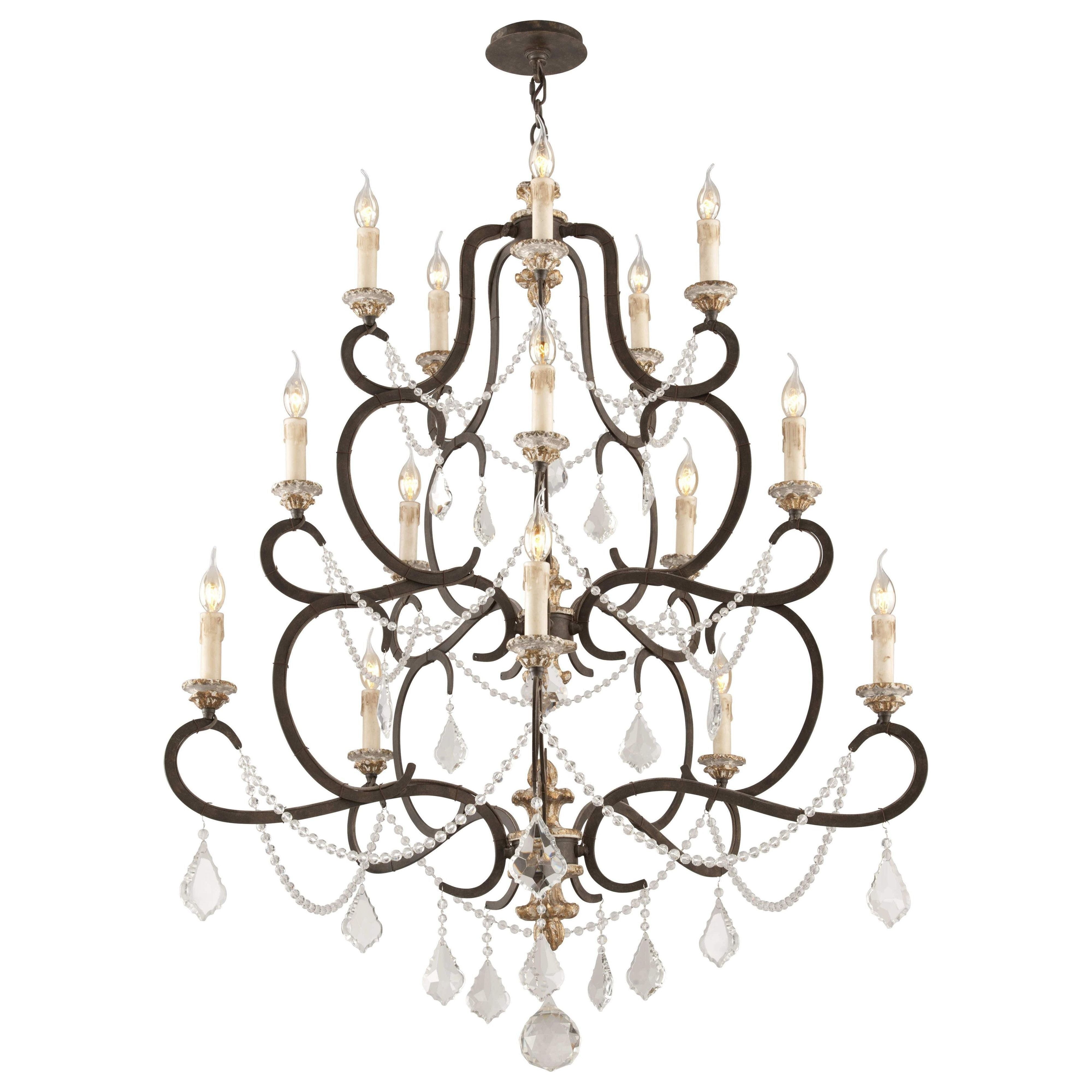 Bordeaux Chandelier Parisian Bronze
