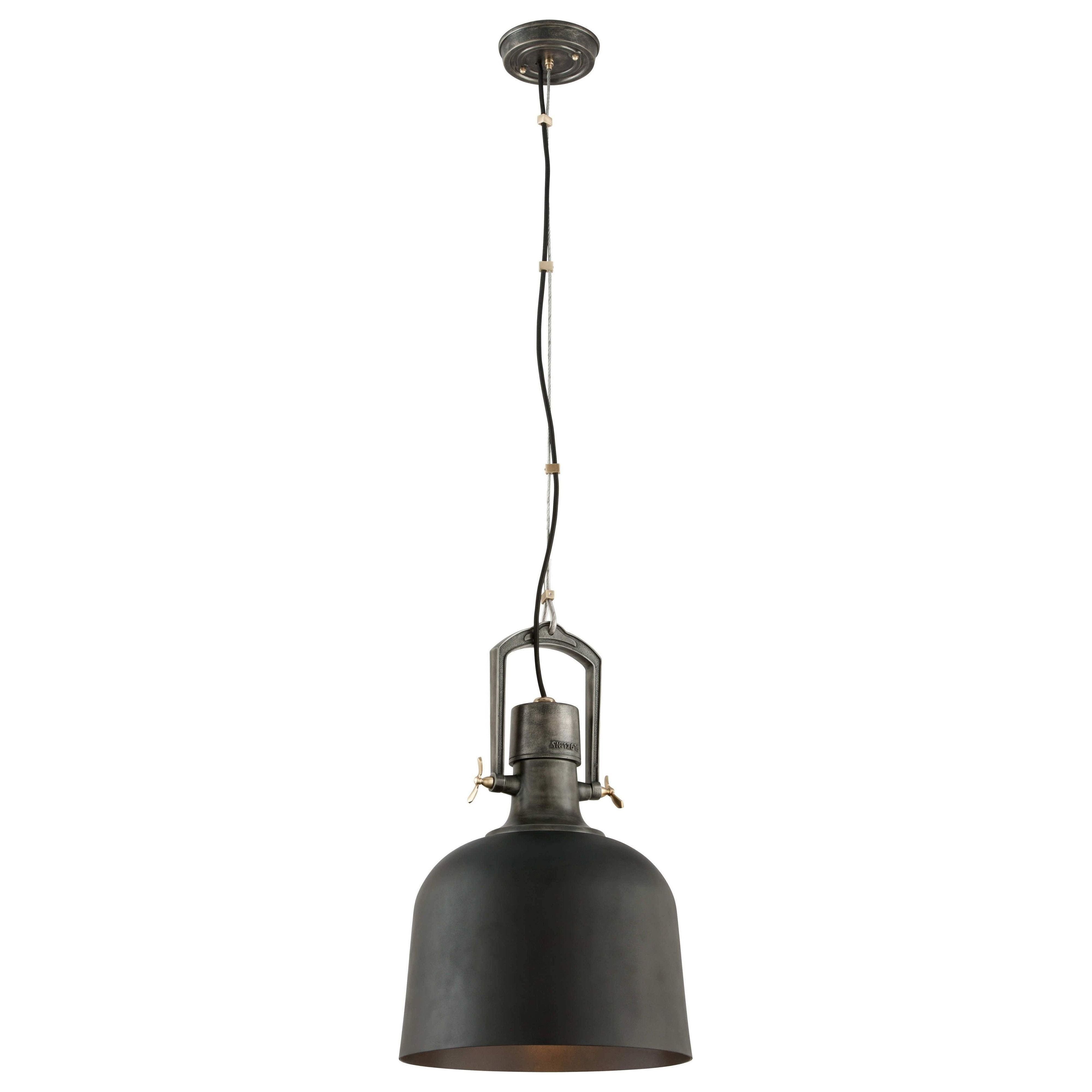 Hangar 31 Pendant Old Silver W Aged Brass Acc