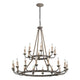 Cyrano Chandelier Earthen Bronze