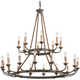 Cyrano Chandelier Earthen Bronze