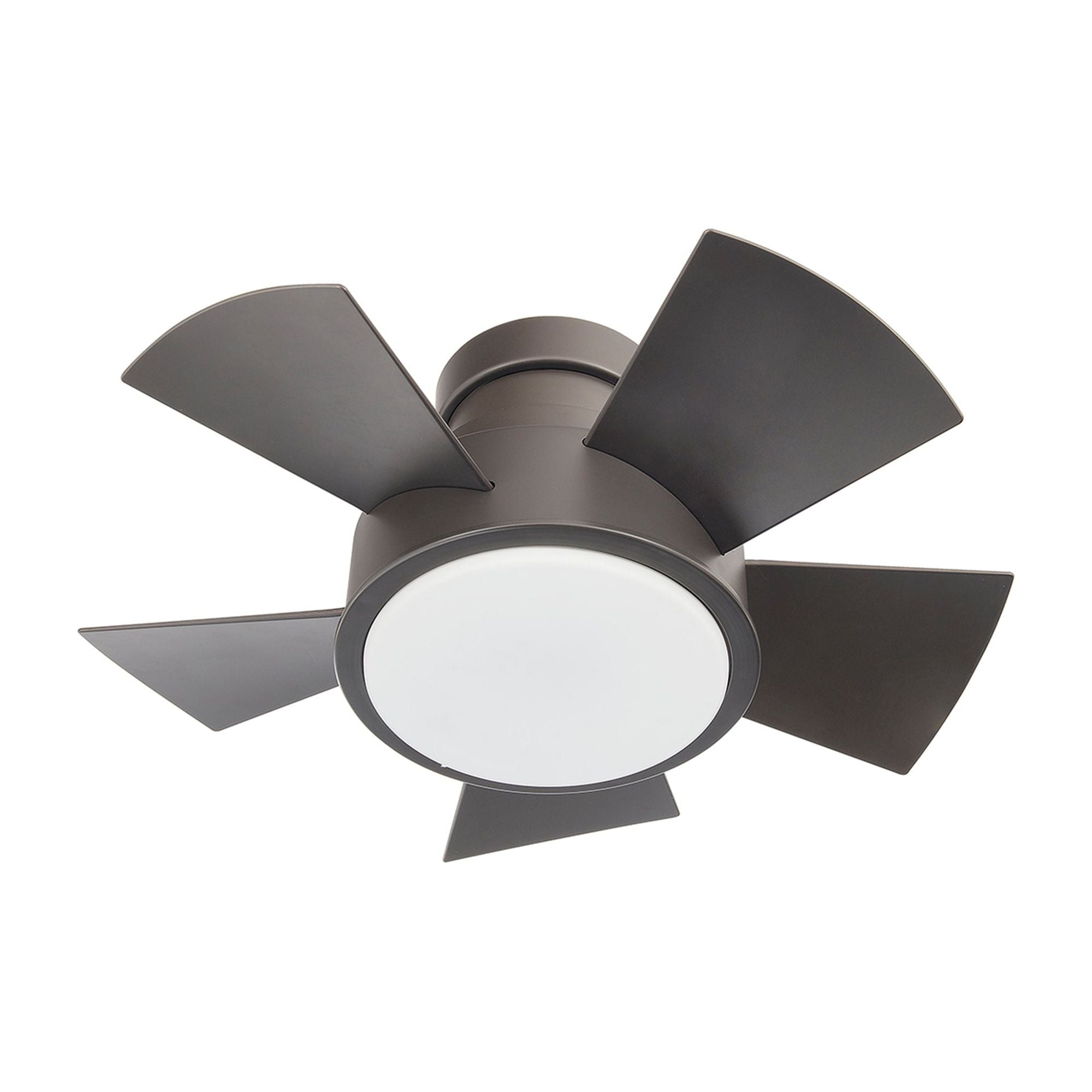 Vox Indoor/Outdoor 5-Blade 26" Smart Flush Mount Ceiling Fan with LED Light Kit and Remote Control