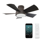 Modern Forms - Vox Indoor/Outdoor 5-Blade 38" Smart Flush Mount Ceiling Fan with LED Light Kit and Remote Control - Lights Canada