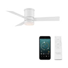 Modern Forms - Axis Indoor/Outdoor 3-Blade 44" Smart Flush Mount Ceiling Fan with LED Light Kit and Remote Control - Lights Canada