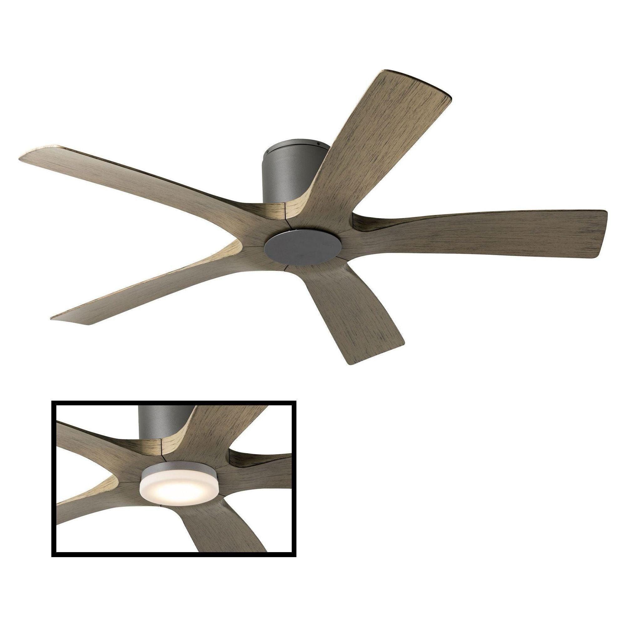 Modern Forms - Aviator Indoor/Outdoor 5-Blade 54" Smart Flush Mount Ceiling Fan with Remote Control - Lights Canada