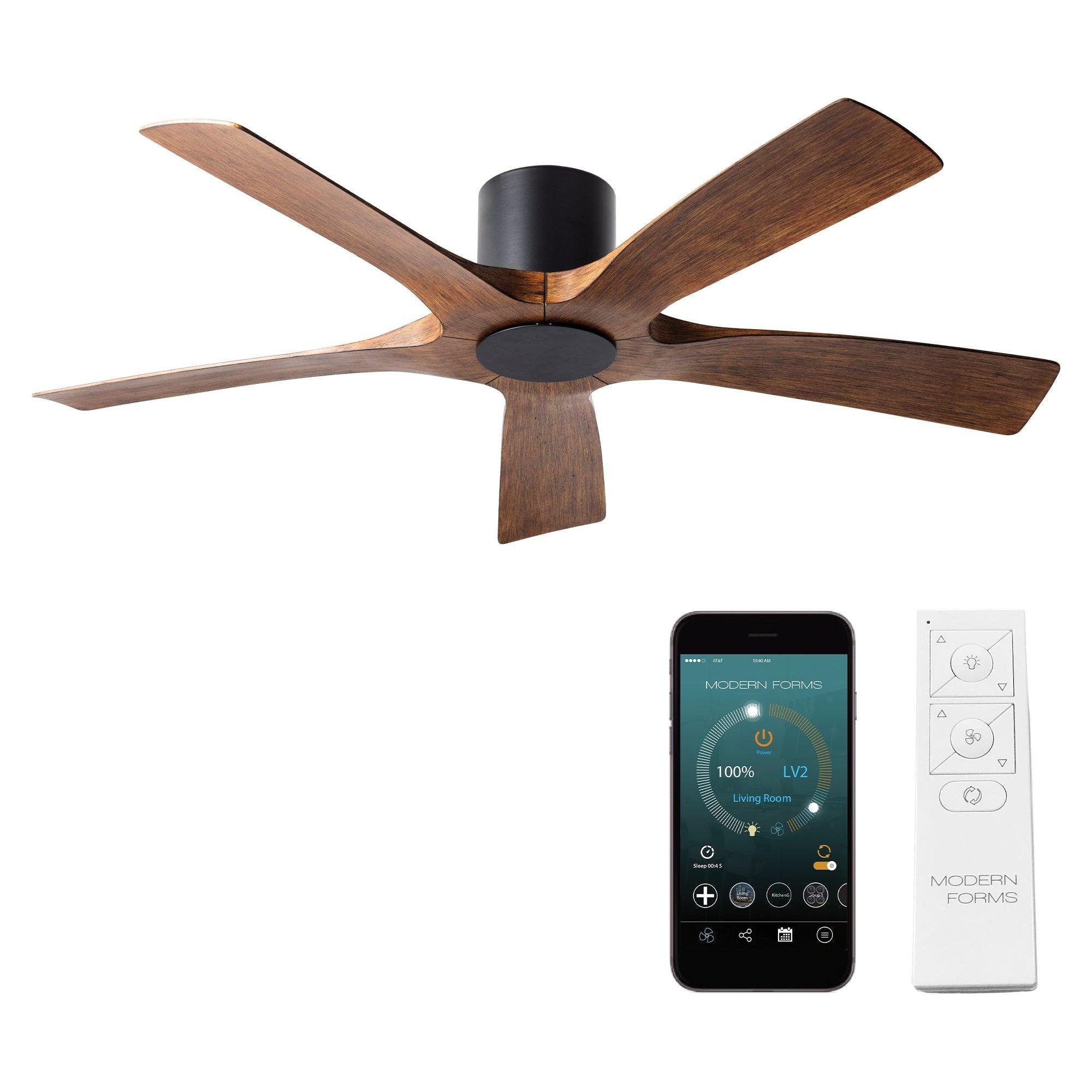 Modern Forms - Aviator Indoor/Outdoor 5-Blade 54" Smart Flush Mount Ceiling Fan with Remote Control - Lights Canada