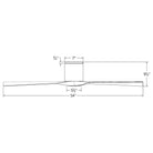 Modern Forms - Aviator Indoor/Outdoor 3-Blade 54" Smart Flush Mount Ceiling Fan with Remote Control - Lights Canada