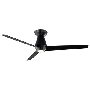 Modern Forms - Slim Indoor/Outdoor 3-Blade 52" Smart Flush Mount Ceiling Fan with LED Light Kit and Remote Control - Lights Canada