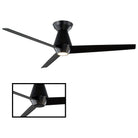 Modern Forms - Slim Indoor/Outdoor 3-Blade 52" Smart Flush Mount Ceiling Fan with LED Light Kit and Remote Control - Lights Canada