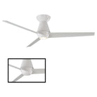 Modern Forms - Slim Indoor/Outdoor 3-Blade 52" Smart Flush Mount Ceiling Fan with LED Light Kit and Remote Control - Lights Canada