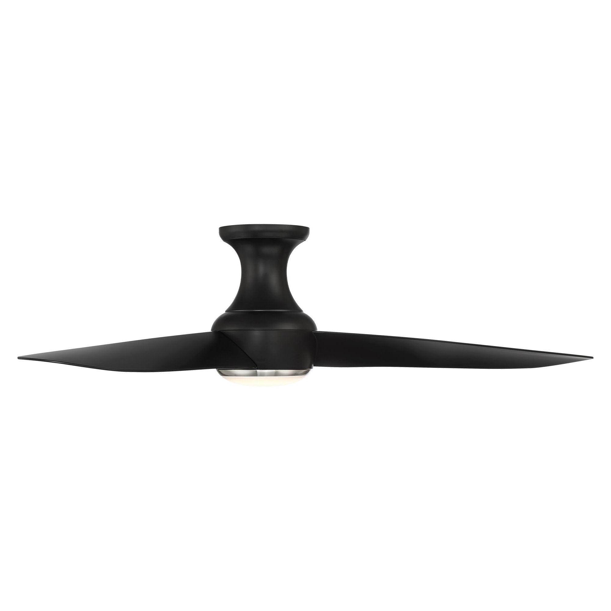Modern Forms - Corona Indoor/Outdoor 3-Blade 52" Smart Flush Mount Ceiling Fan with LED Light Kit and Remote Control - Lights Canada