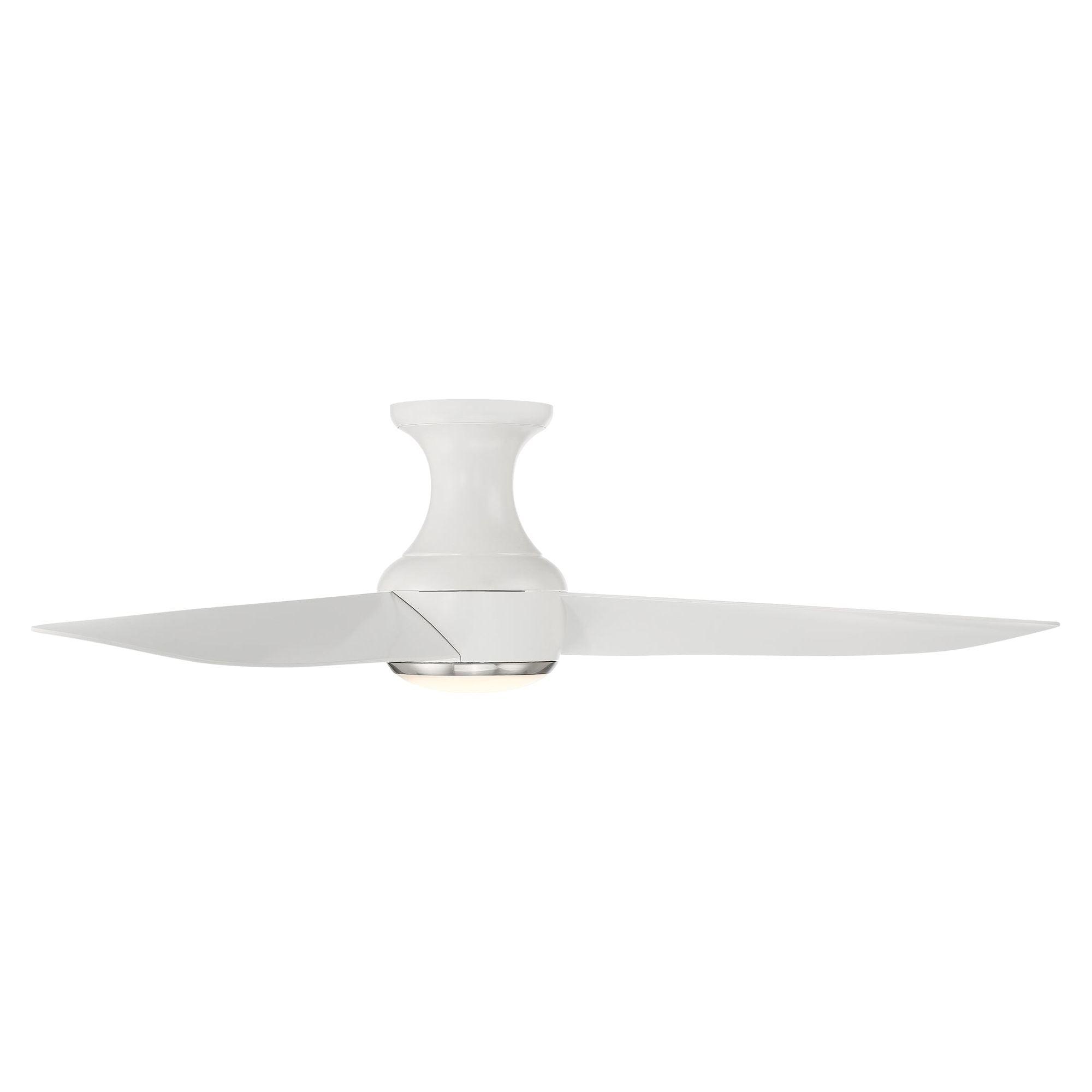 Modern Forms - Corona Indoor/Outdoor 3-Blade 52" Smart Flush Mount Ceiling Fan with LED Light Kit and Remote Control - Lights Canada