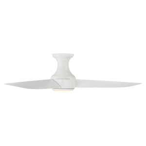 Modern Forms - Corona Indoor/Outdoor 3-Blade 52" Smart Flush Mount Ceiling Fan with LED Light Kit and Remote Control - Lights Canada