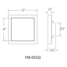 WAC Lighting - Square 5" LED Energy Star Flush Mount - Lights Canada