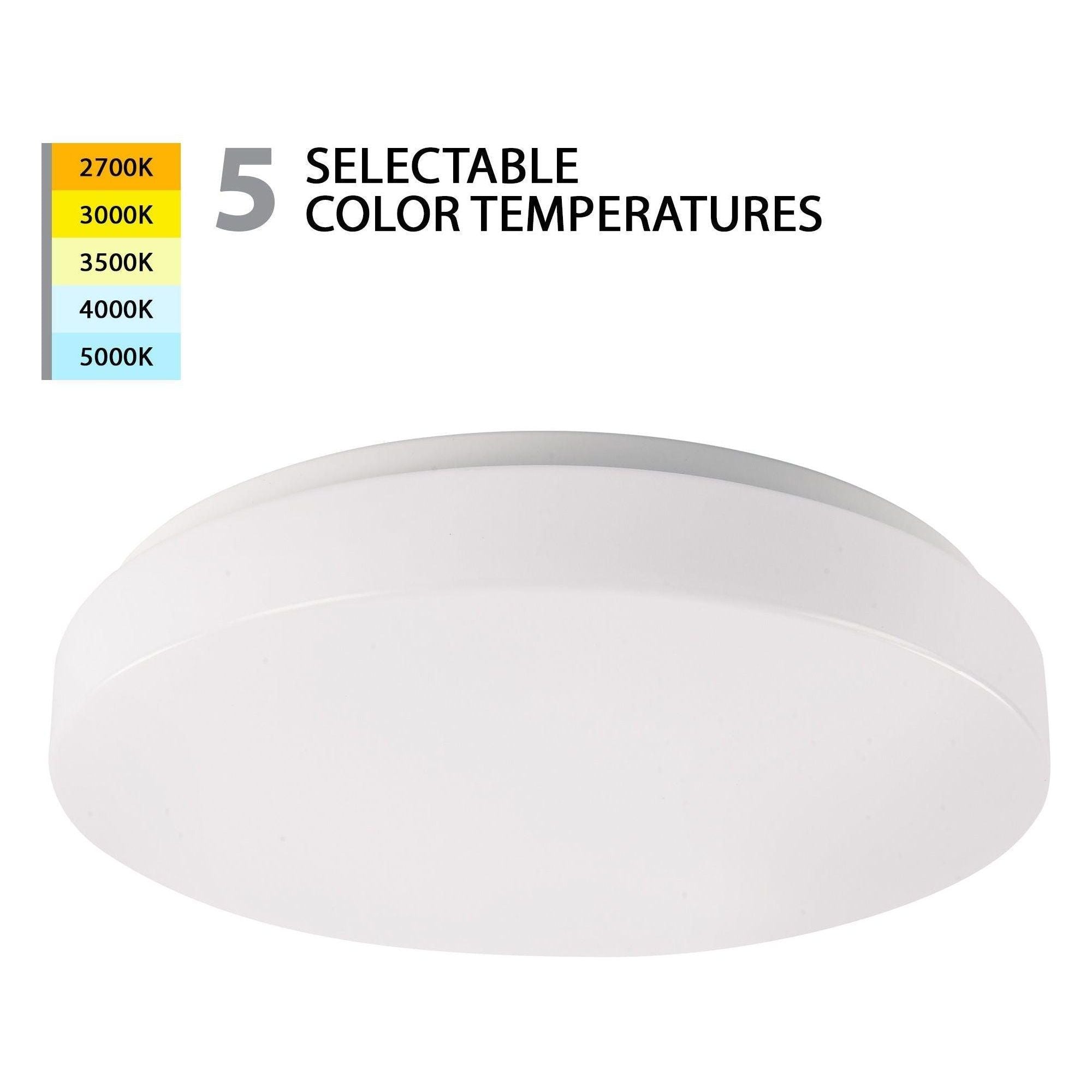 WAC Lighting - Blo 15" LED Energy Star Flush Mount 5-CCT Selectable - Lights Canada