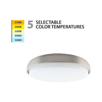 Lithium LED 18" Round Flush Mount 5-CCT Selectable