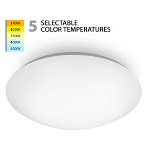 WAC Lighting - Glo 14" LED Energy Star Flush Mount 5-CCT Selectable - Lights Canada