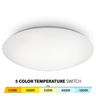 WAC Lighting - Glo 16" LED Energy Star Flush Mount 5-CCT Selectable - Lights Canada