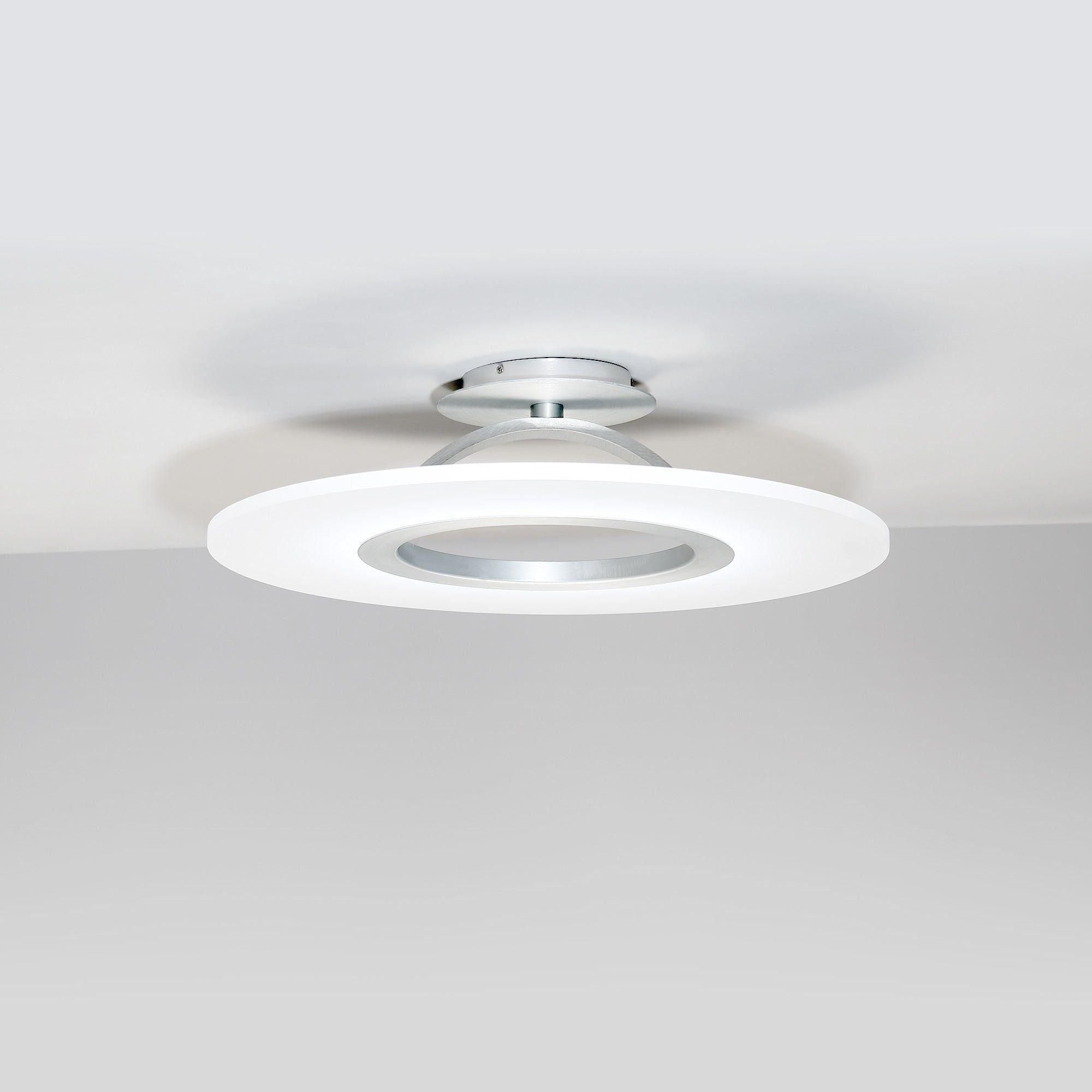 dweLED - Elektron 20" LED Semi-Flush Mount - Lights Canada