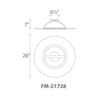 dweLED - Elektron 28" LED Semi-Flush Mount - Lights Canada