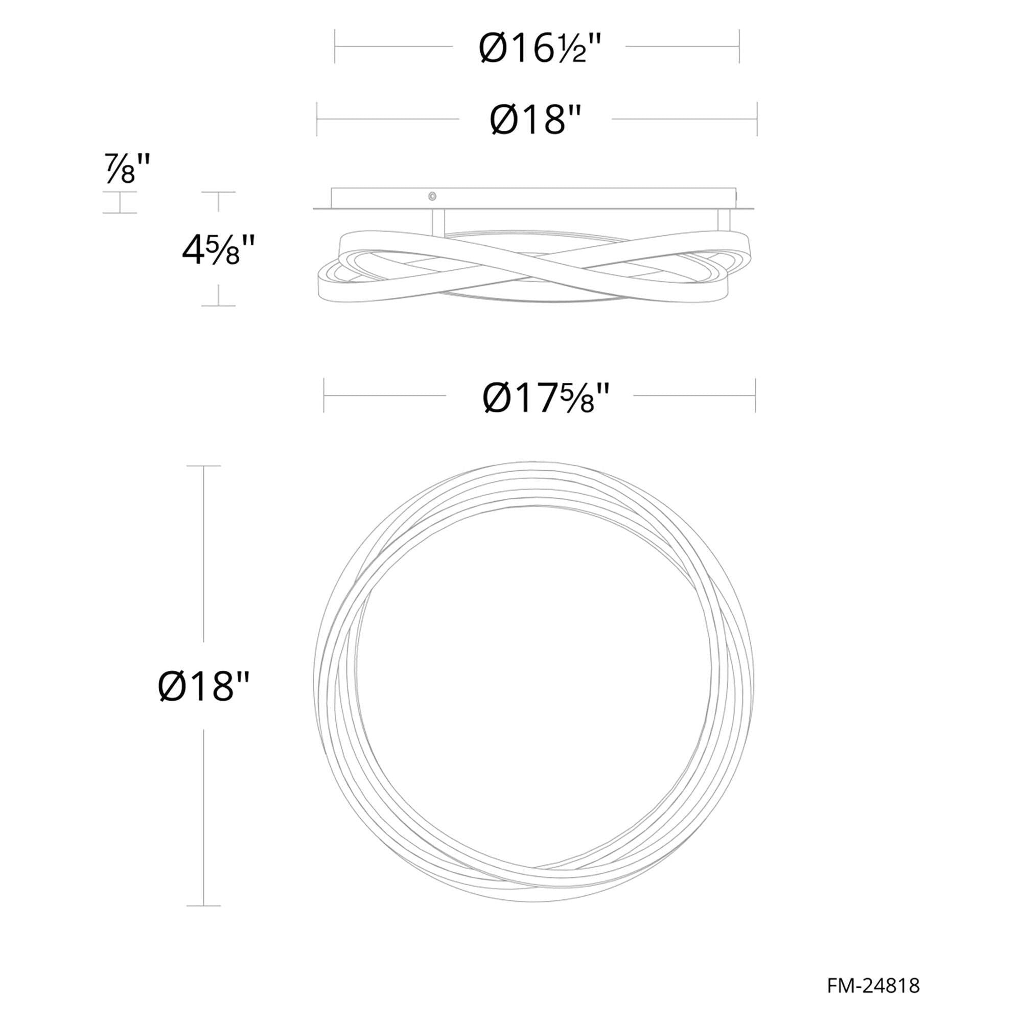 Modern Forms - Veloce 18" LED Flush Mount - Lights Canada