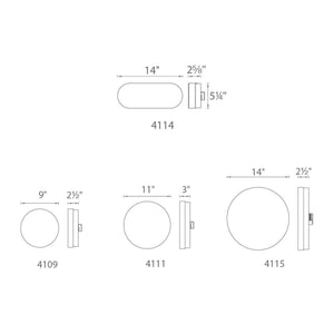 dweLED - Slice 11" LED Flush Mount - Lights Canada