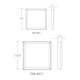 Modern Forms - Argo 11" LED Square Flush Mount - Lights Canada