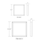 Modern Forms - Argo 7" LED Square Flush Mount - Lights Canada