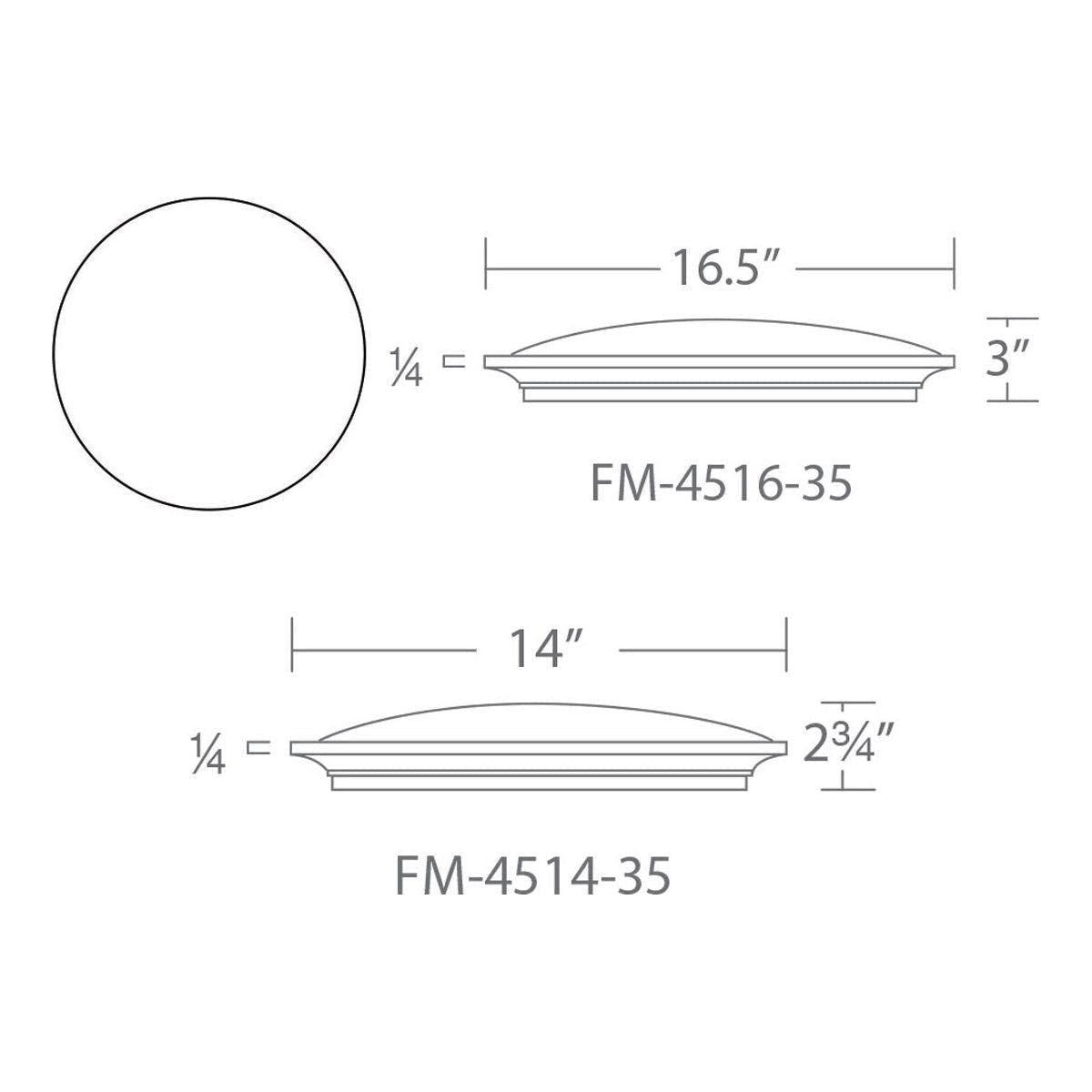 Modern Forms - Puck 16" LED Round Flush Mount - Lights Canada